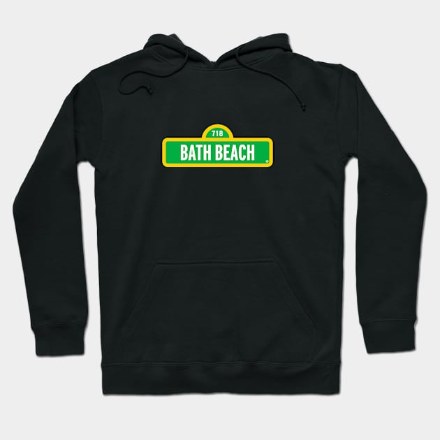 Bath Beach Hoodie by Assertive Shirts